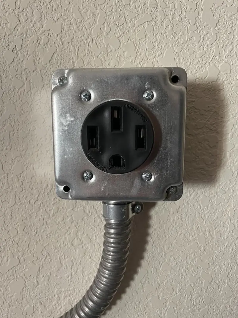 NEMA 14-50 outlet installed for Smart Home Electrical in White Deer